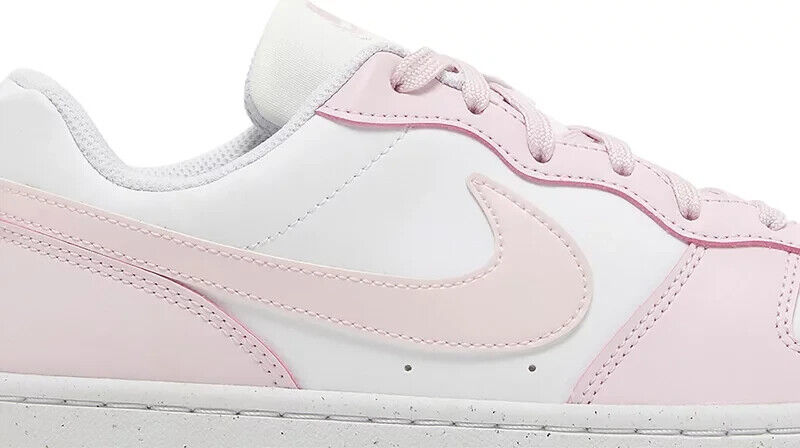 Nike Court Borough Low Recraft Boys DV5456-105 (White/Pink Foam), Size 5y (6.5w)