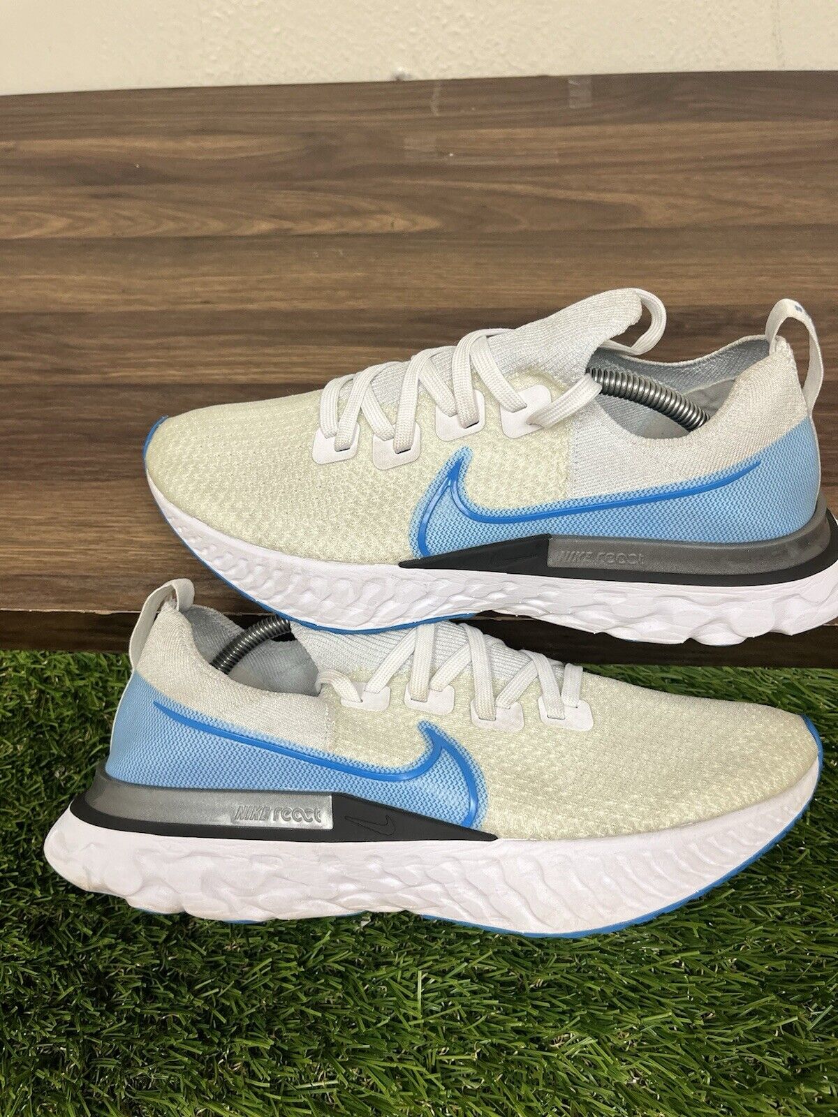 Size 11 - Nike React Infinity Run Flyknit White Photo Blue