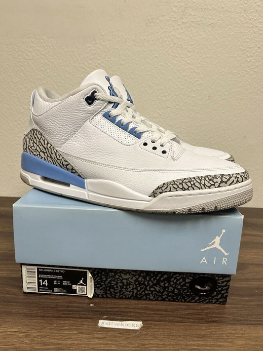 Nike Air Jordan 3 Retro UNC Size 14 CT8532-104 OG Cement Reimagined  S301