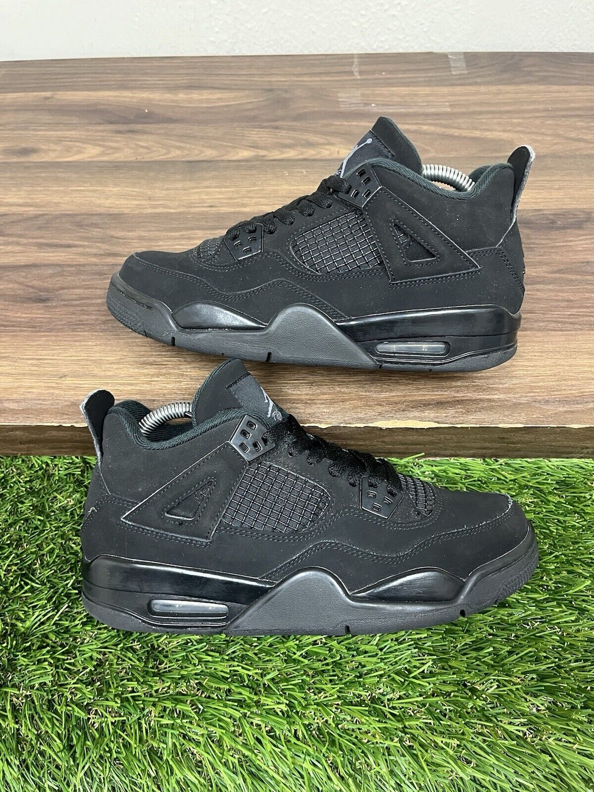 Nike Air Jordan 4 Retro 'Black Cat' 408452-010 ( GS ) Size 7Y