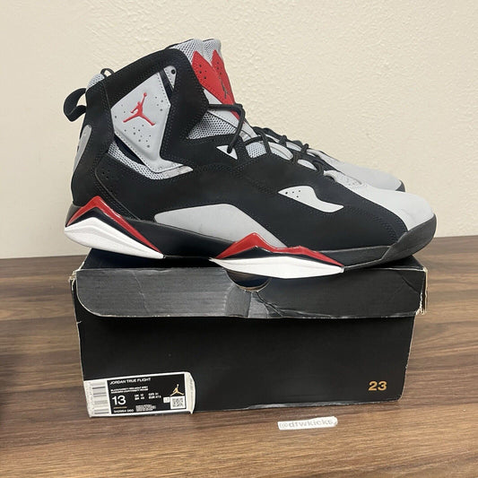 Size 13 - Jordan True Flight Black Red Grey