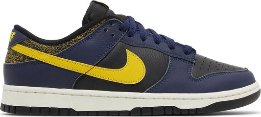 size 11 Nike Dunk Low Retro Vintage Michigan Navy Black Tour Yellow FZ4014-010