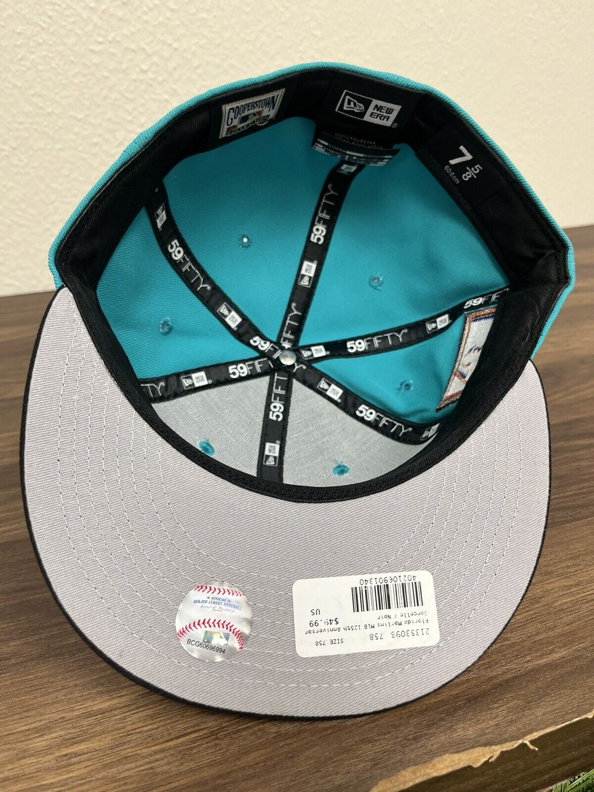 New Era Florida Marlins 125th Anniversary MLB Fitted Cap Hat Size 8