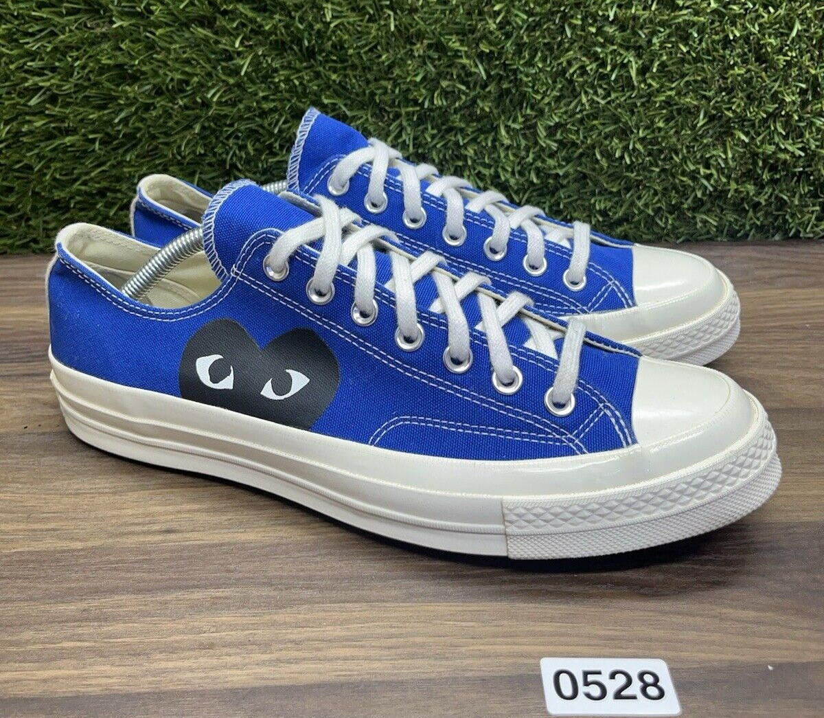 Size 10 - Converse Comme des Garçons PLAY x Chuck 70 Low Blue Quartz *528