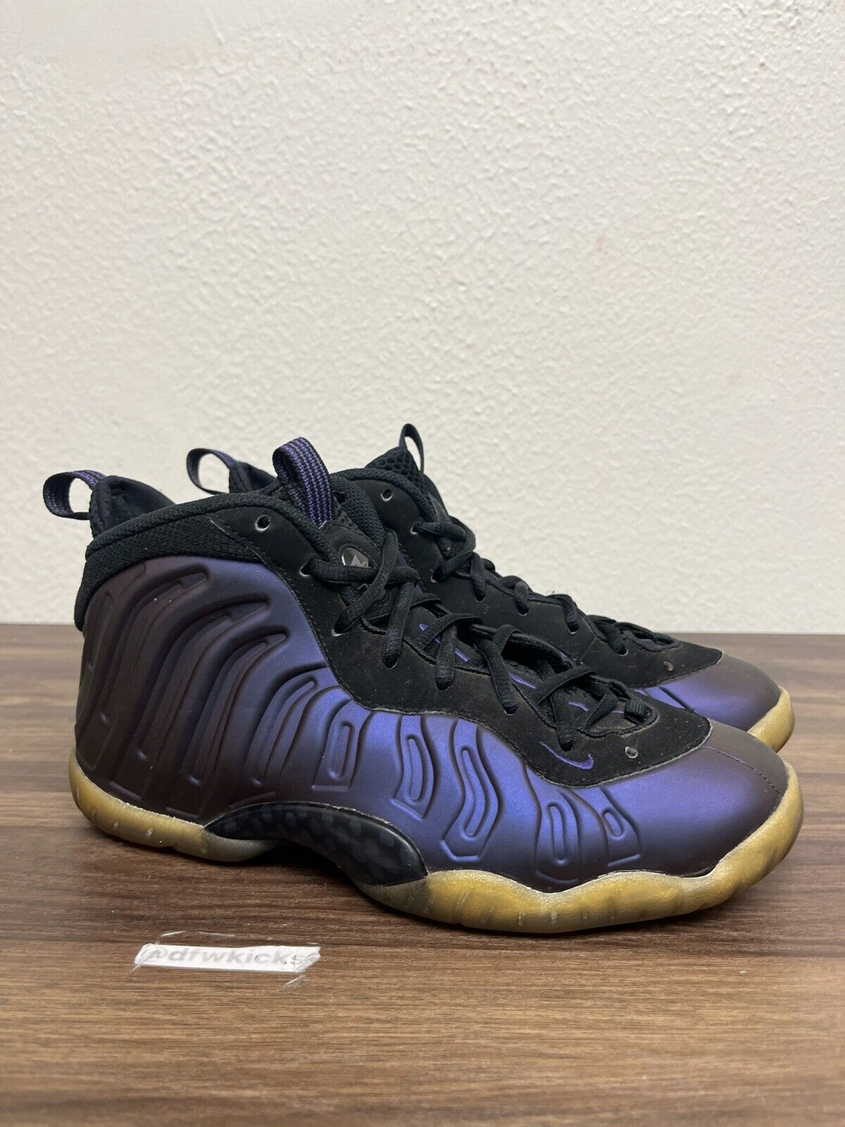 Nike Air FOAMPOSITE One EGGPLANT 2017 GS Size 6y NO BOX AS IS 644791-005