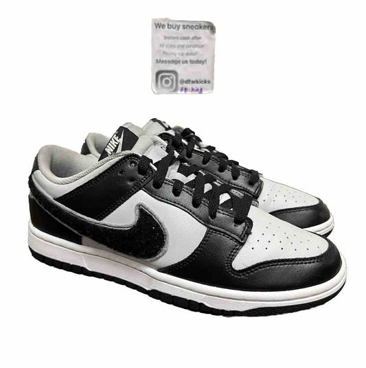 Size 8.5 - Nike Dunk Low Chenille Swoosh Grey Fog Black Wolf Men’s Size 8.5