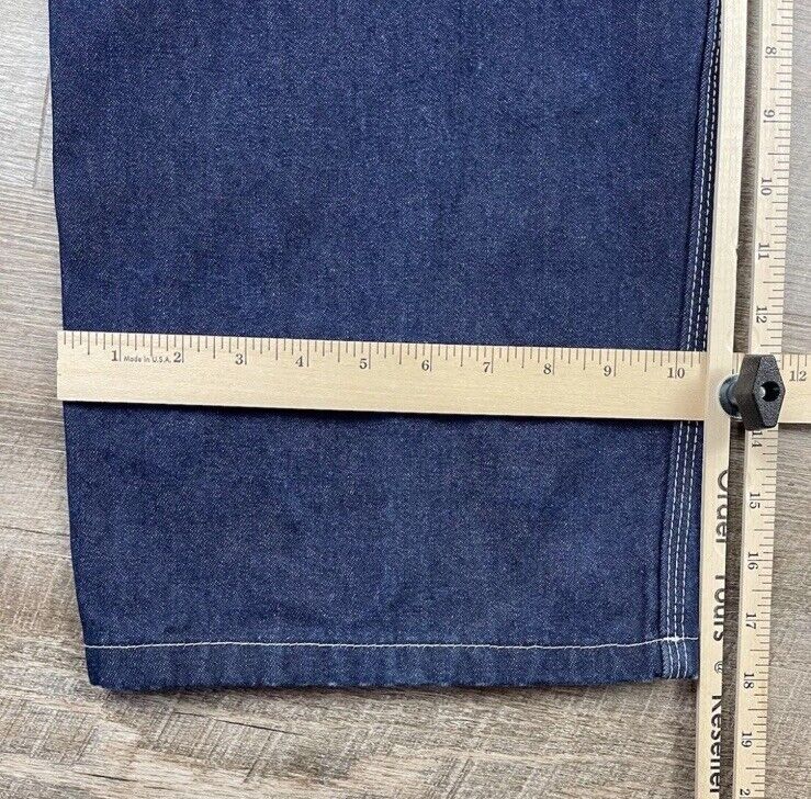 Dickies Denim Bib Overall 100% Cotton 38 X 30 Blue Jean Classic