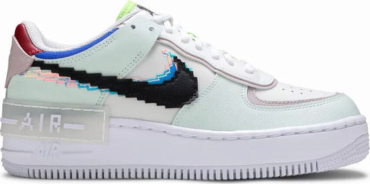 Size 11 - Nike Air Force 1 Shadow SE Pixel Swoosh - Barely Green W