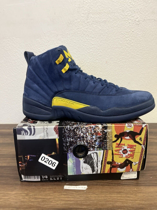 Size 14 - Air Jordan 12 Retro Michigan S206