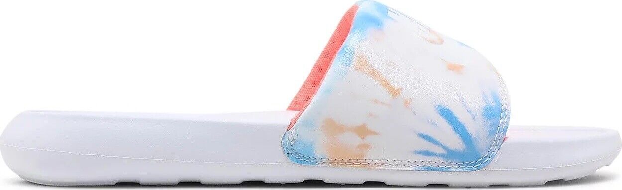 Nike Victori One Tie Dye Print Slide White Sandals CN9676 101 Womens Size 6