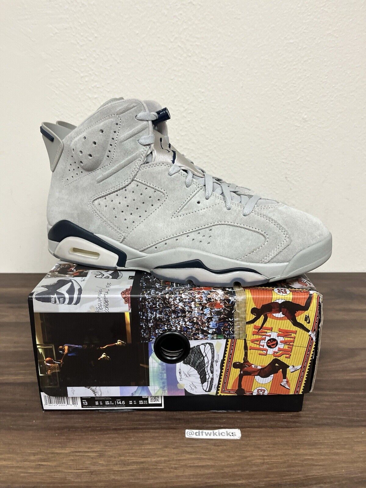 Size 13 - Air Jordan 6 Retro Georgetown 2022 CT8529-012 Grey Mens Sneakers