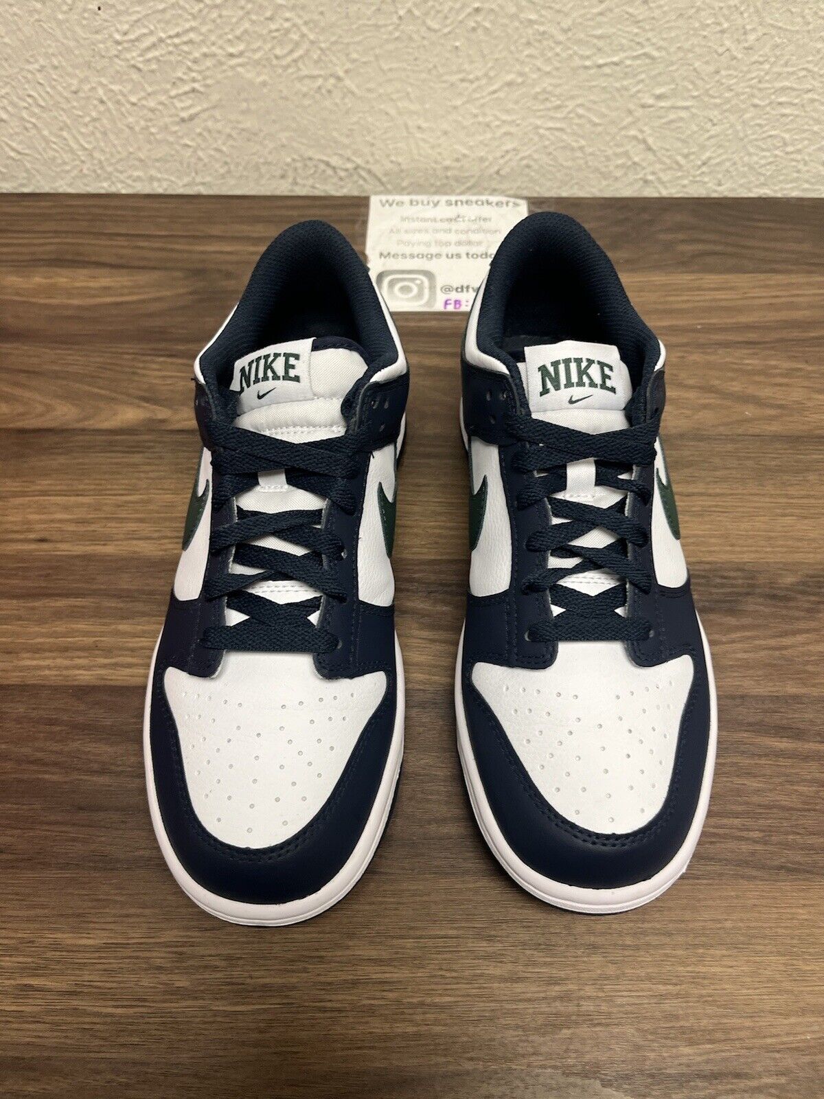 Nike Dunk Low GS Obsidian Vintage Green White HF5177 400 Size 7Y