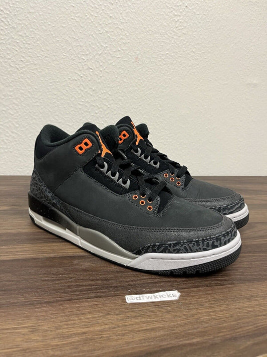 Size 8.5 - Jordan 3 Retro 2023 Mid Fear- worn twice