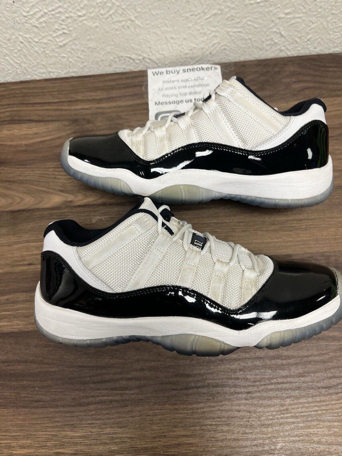 air jordan 11 retro low concord - size 7y 528896 153 - ships fast