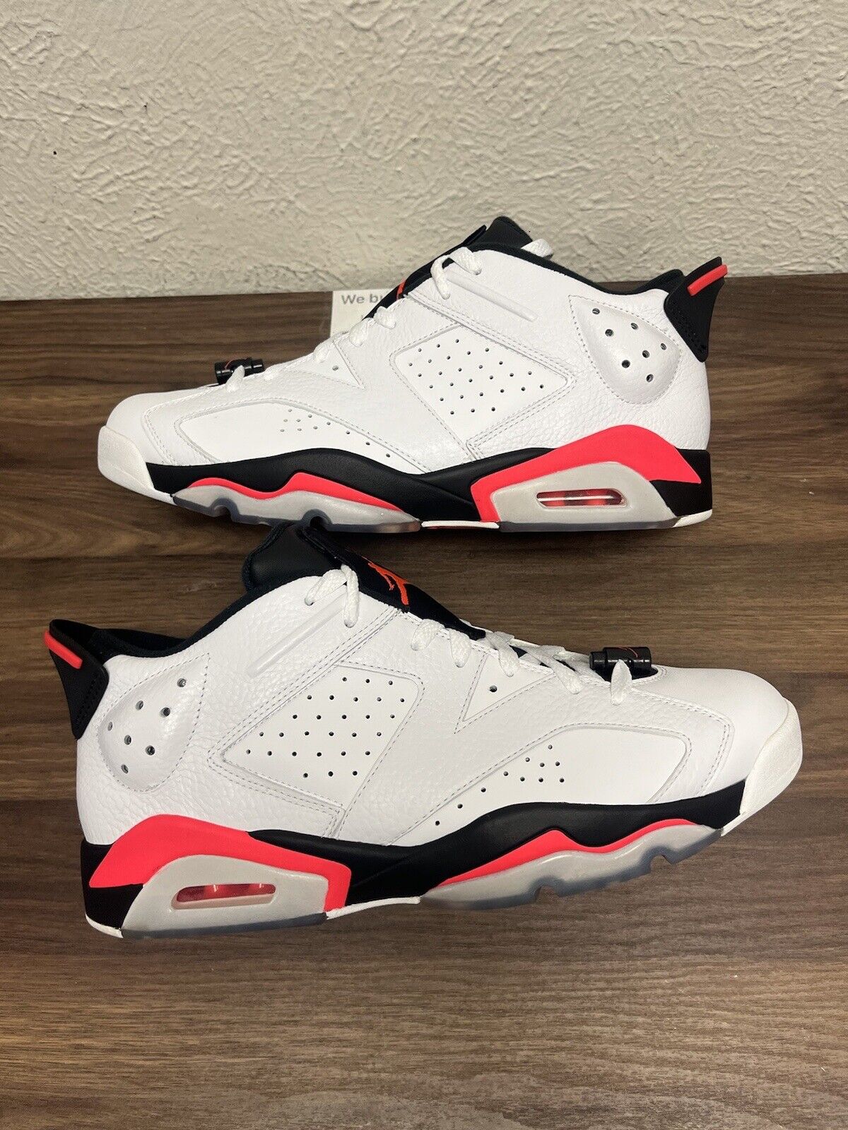 Air Jordan 6 Retro Low sz 12 Infrared White DS Basketball Shoe