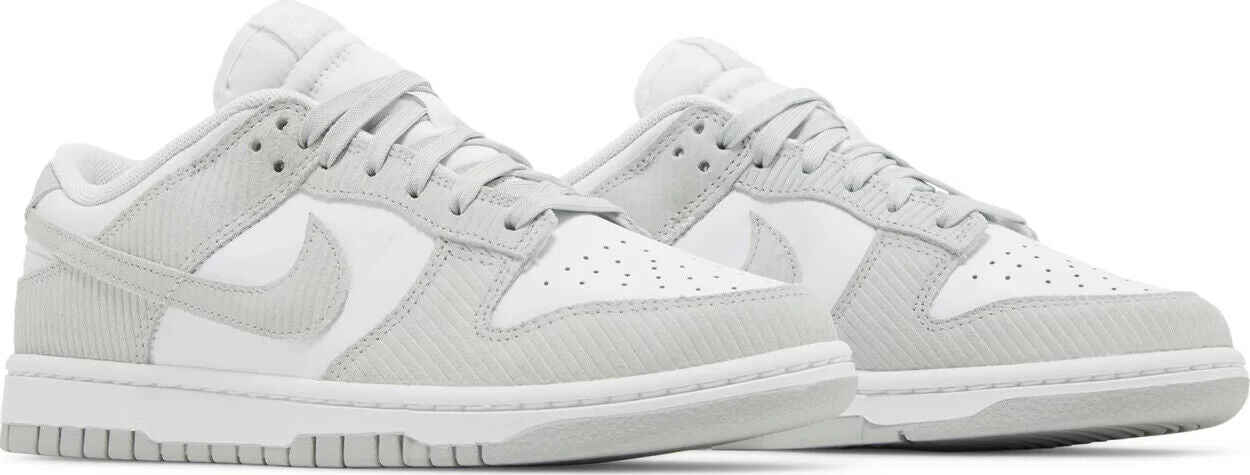 Size 11  womens - Nike Dunk Low Light Silver Corduroy