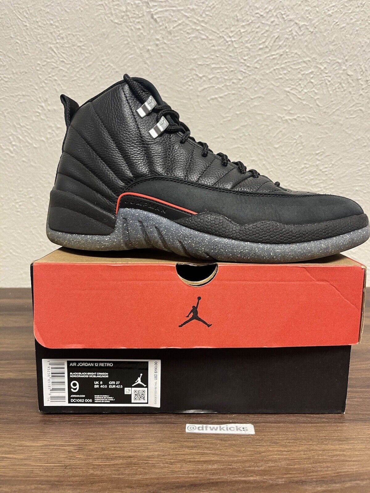 Jordan 12 Retro Utility DC1062-006 Size 9 NIB