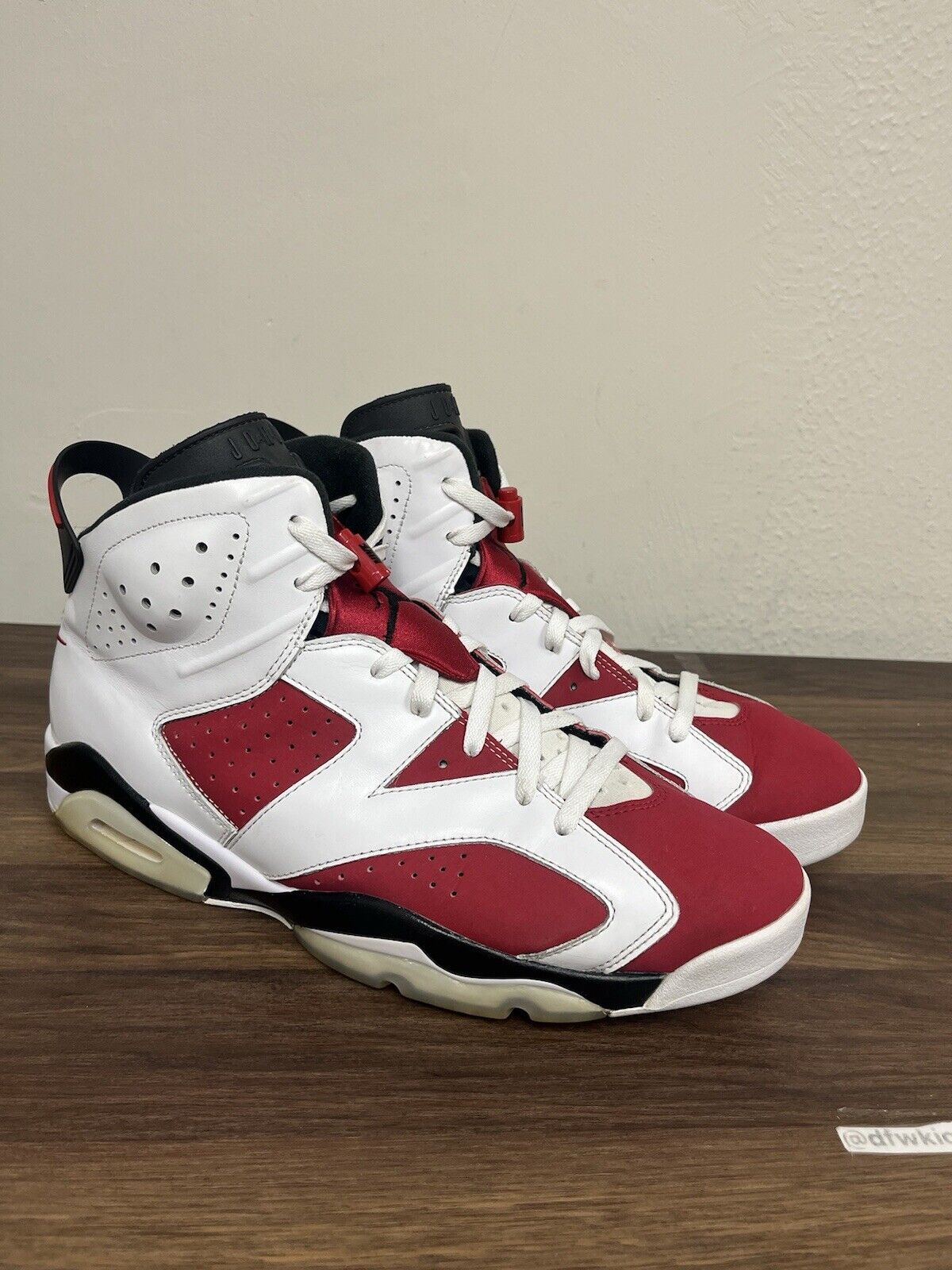 Air Jordan 6 Retro Carmine CT8529-106 PreOwned Men’s Sneakers Rare Size 13 A42