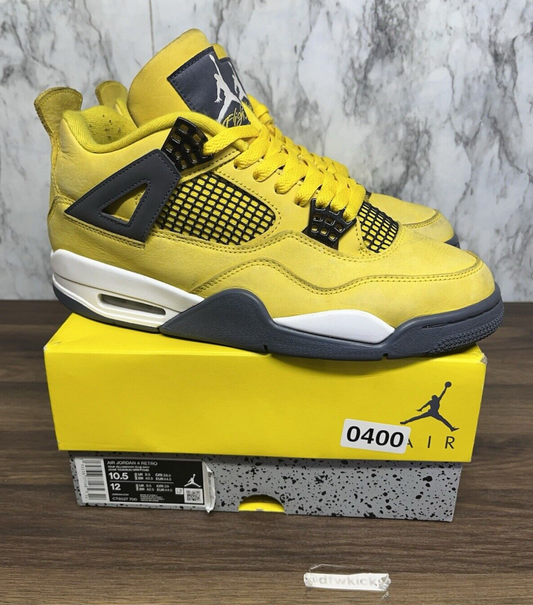 Jordan 4 Retro Lightning 2021 CT8527-700 Yellow Men’s Size 10.5 *400 beat