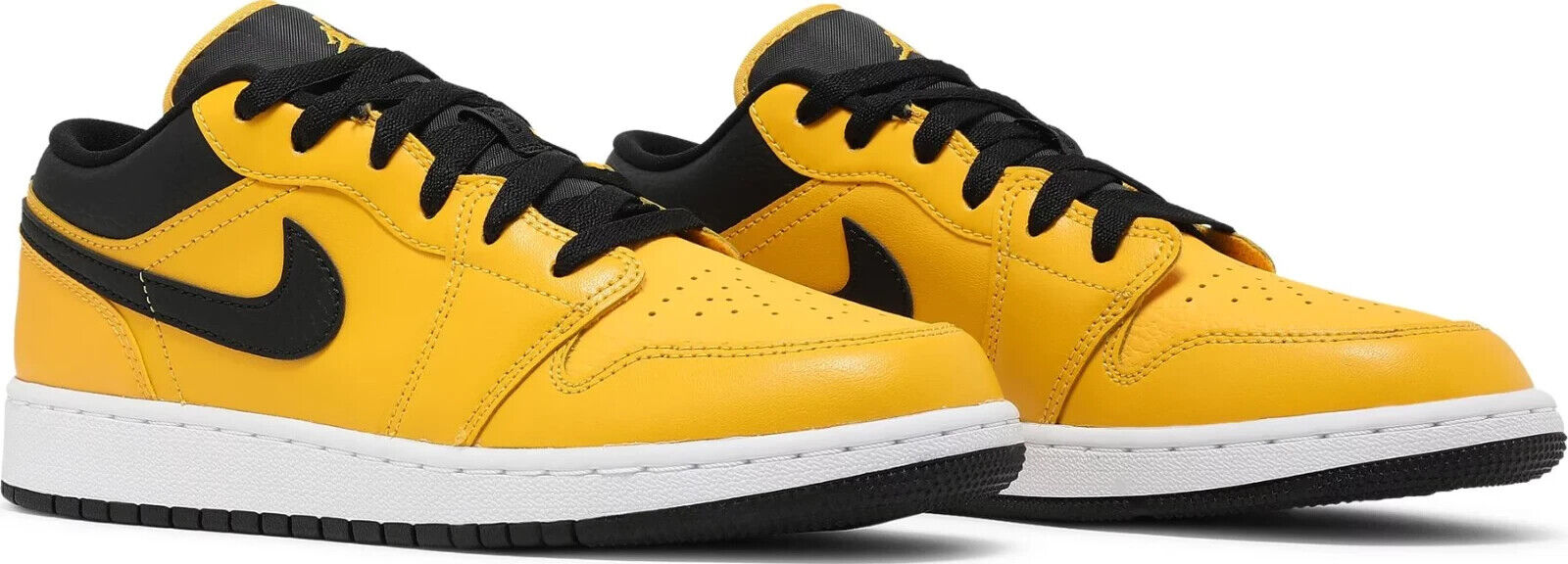 Nike Air Jordan 1 Low GS - University Gold/Black 553560-700 Size 4y