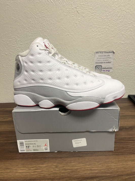 Air Jordan 13 Retro “Wolf Gray” Men’s Size 11.5 White/Grey/Red