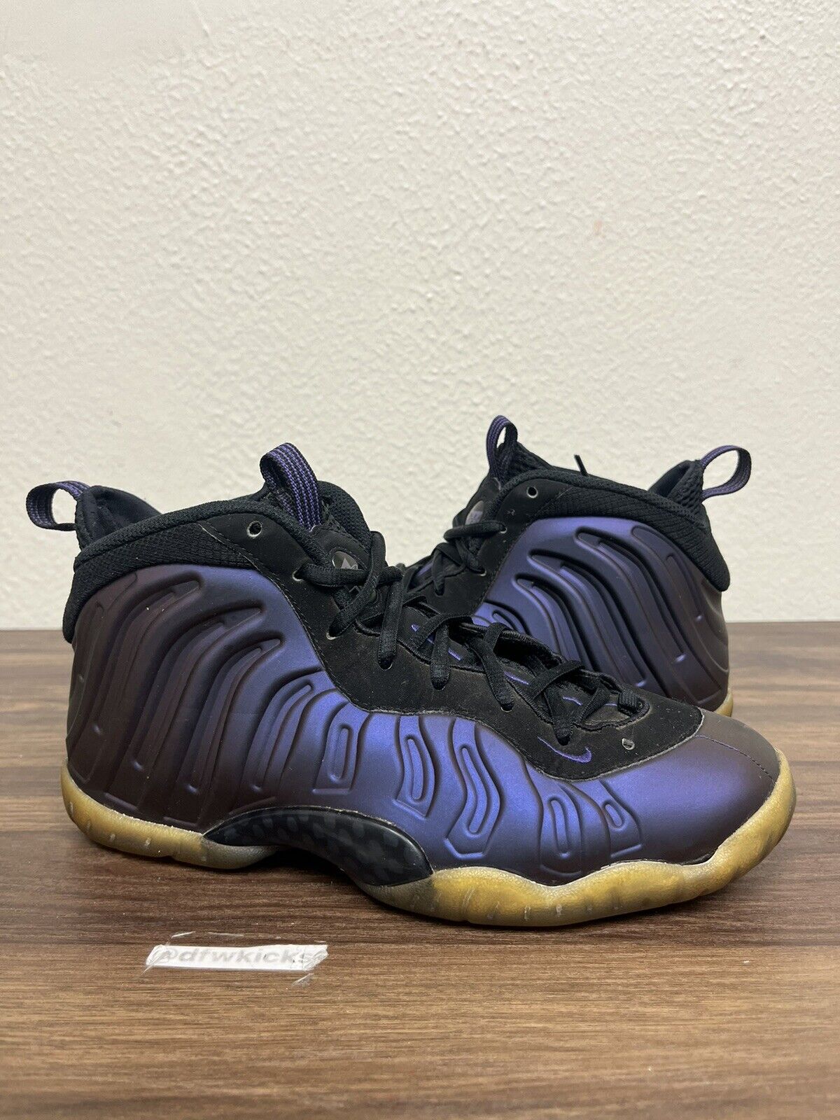 Nike Air FOAMPOSITE One EGGPLANT 2017 GS Size 6y NO BOX AS IS 644791-005