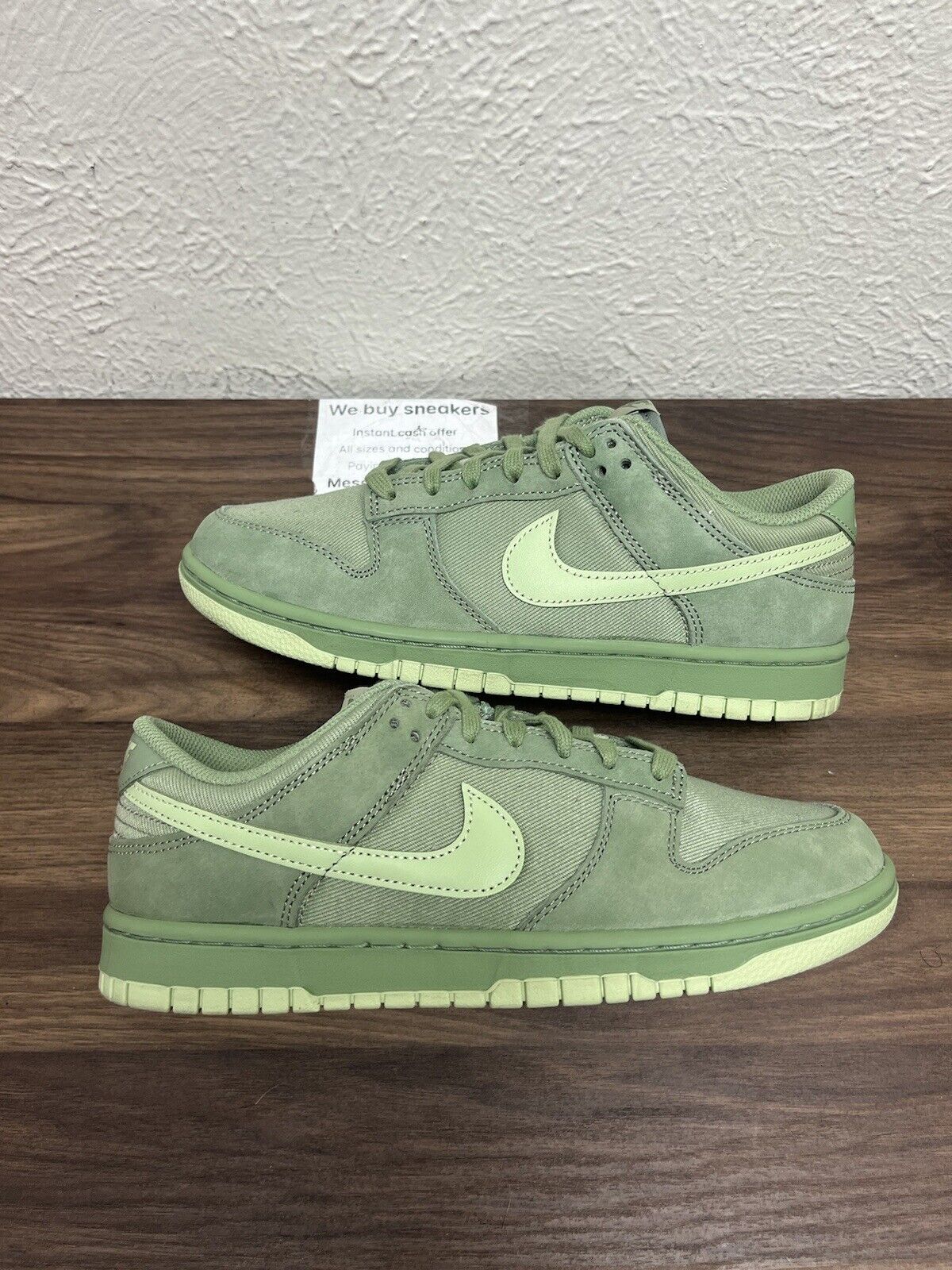 Nike Dunk Low Shoes PRM Oil Green Olive Aura Pistachio FB8895-300 Men's NEW