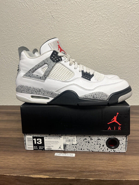 Size 13 - Jordan 4 Retro OG Mid White Cement
