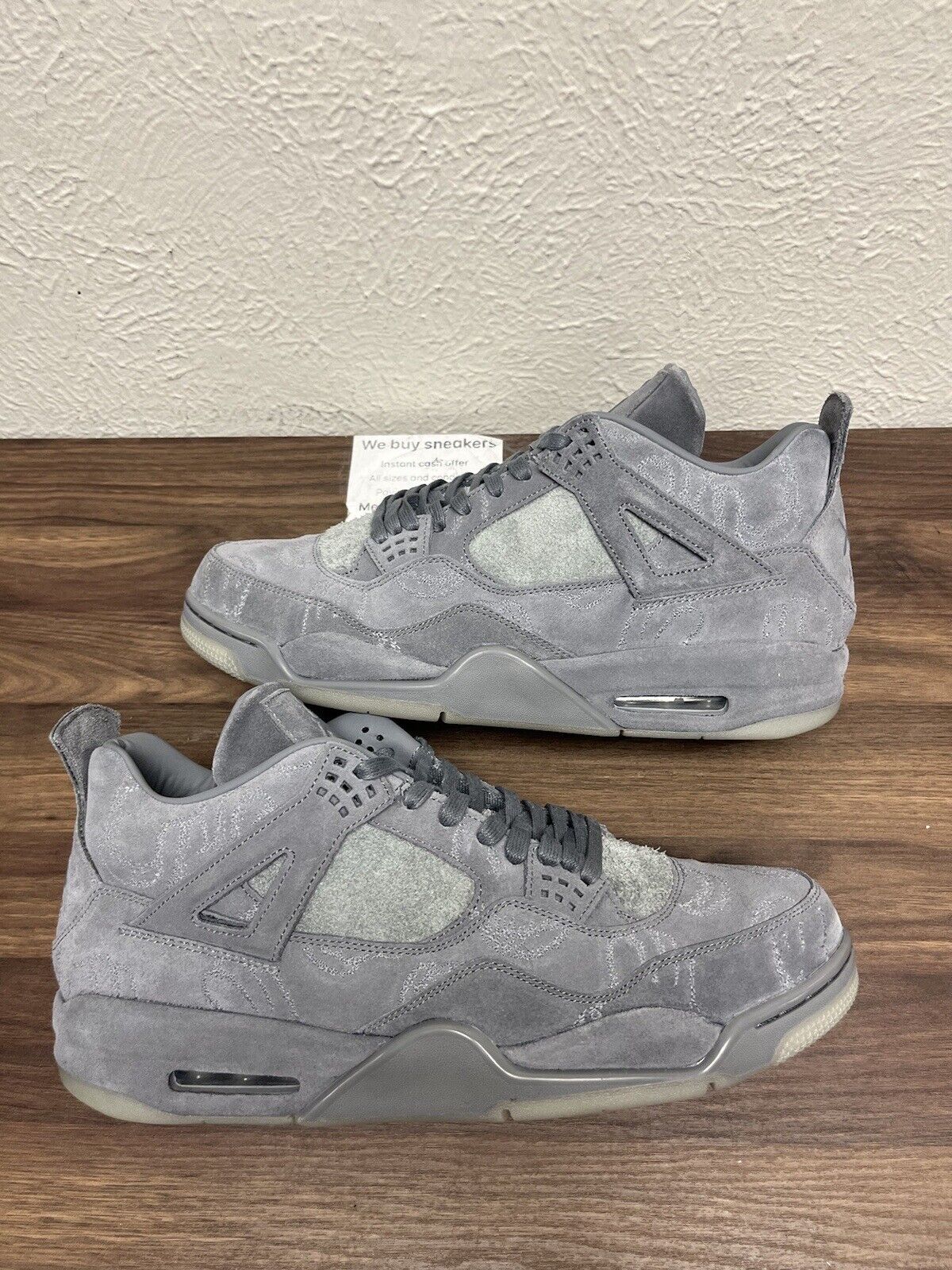 AIR JORDAN 4 RETRO KAWS COOL GREY MEN’S SIZE 14 OG BOX