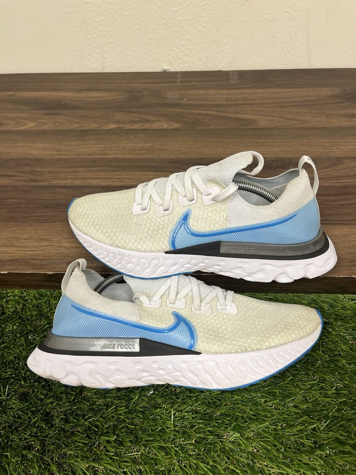 Size 11 - Nike React Infinity Run Flyknit White Photo Blue