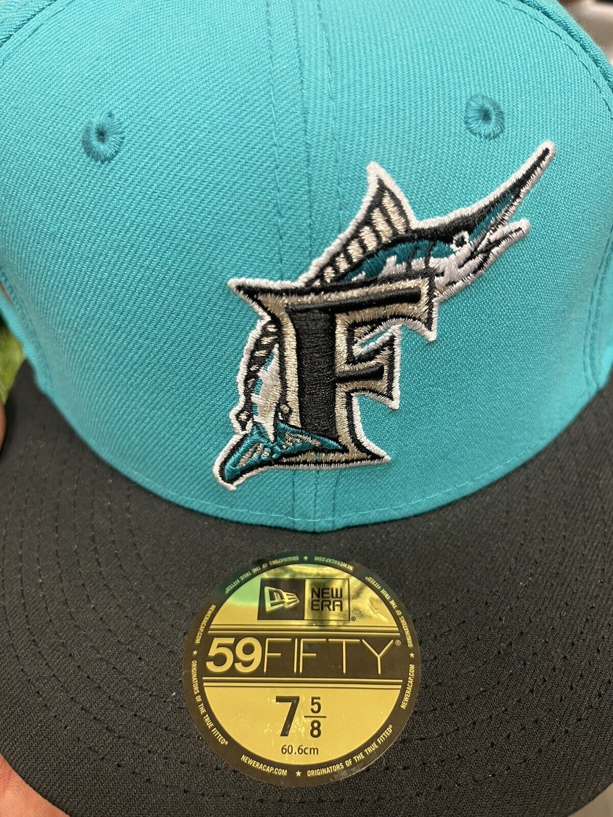 New Era Florida Marlins 125th Anniversary MLB Fitted Cap Hat Size 8