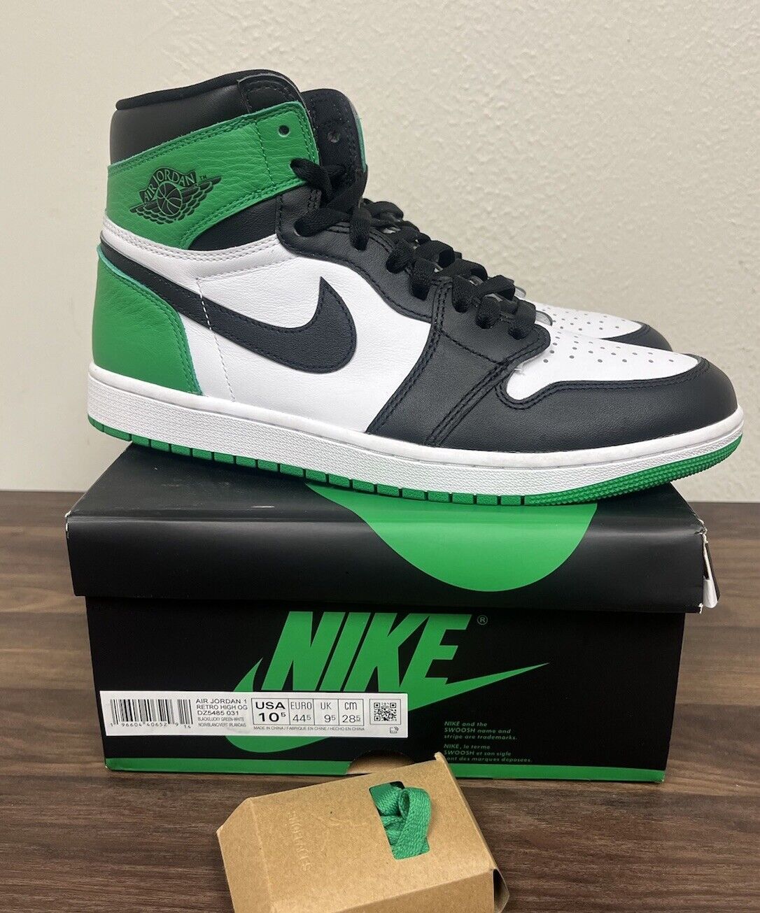 Air Jordan 1 Retro High OG Lucky Green (VNDS) - Size 10.5 - DZ5485 031