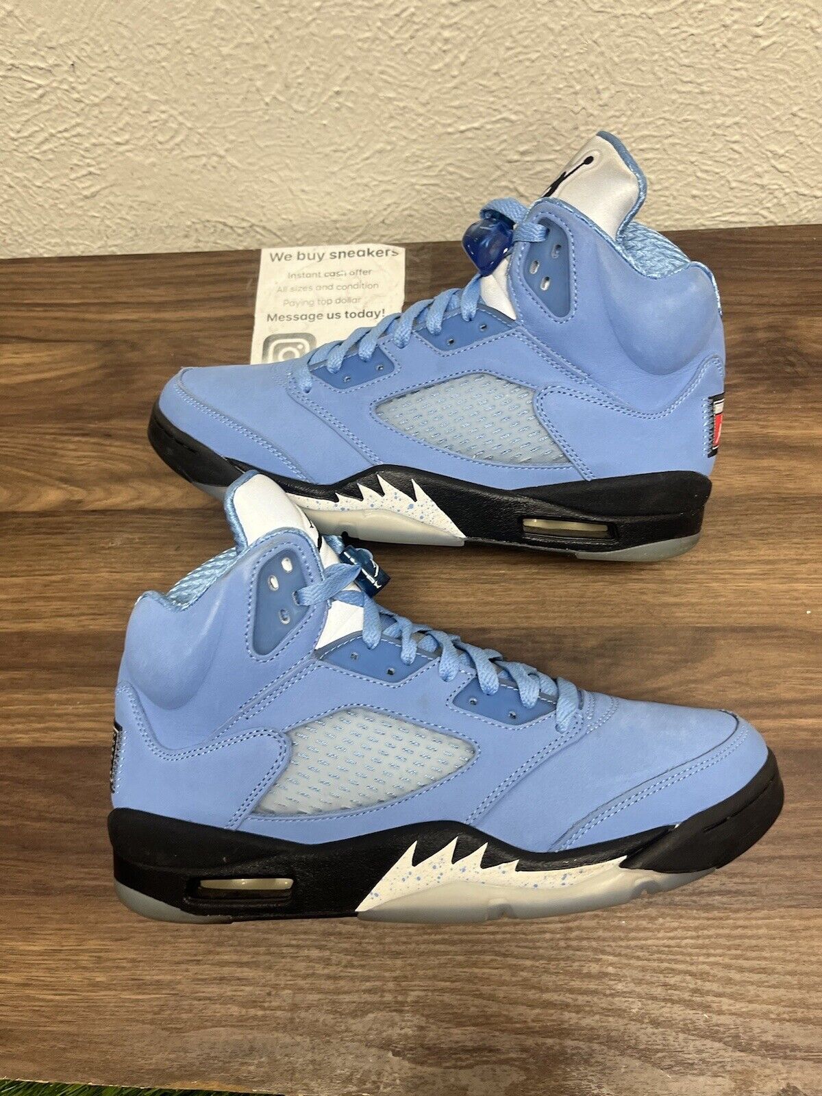 Nike Air Jordan 5 Retro SE Mid UNC size 9 DV1310-401 OG V Clean University Blue