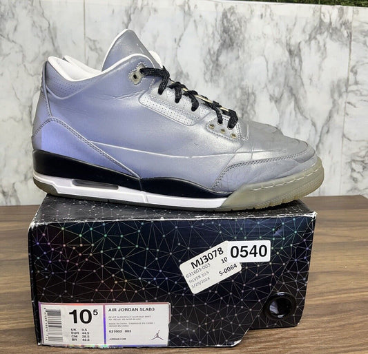 Size 10.5 - Jordan 3 5Lab3 Reflective Silver 2014 Reimagine *540