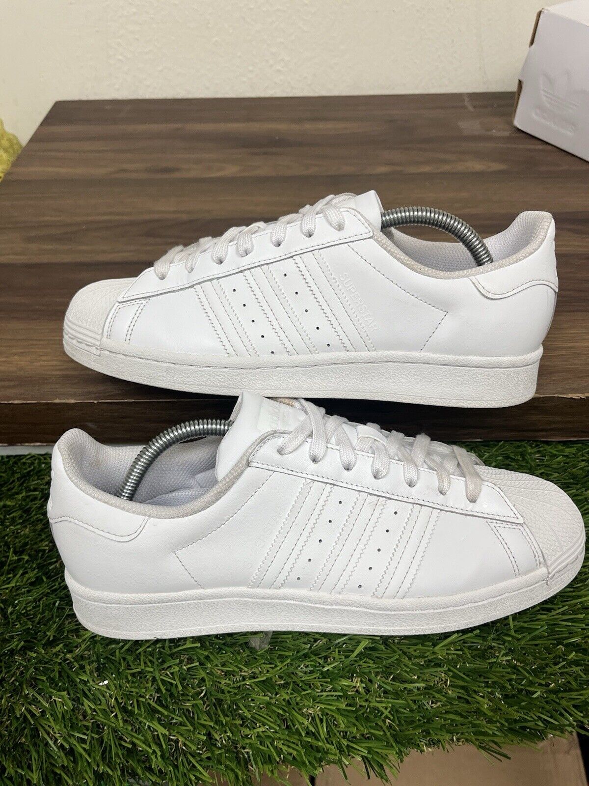 Size 9 - adidas Superstar All White EG4960