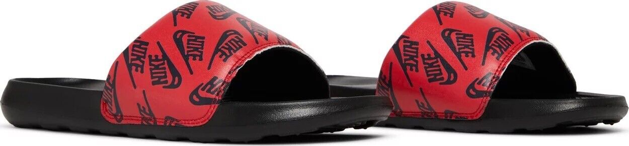 Nike Victori One Red/Black Print Men's Slides Sandals-Asst Sizes NWB CN9678-601