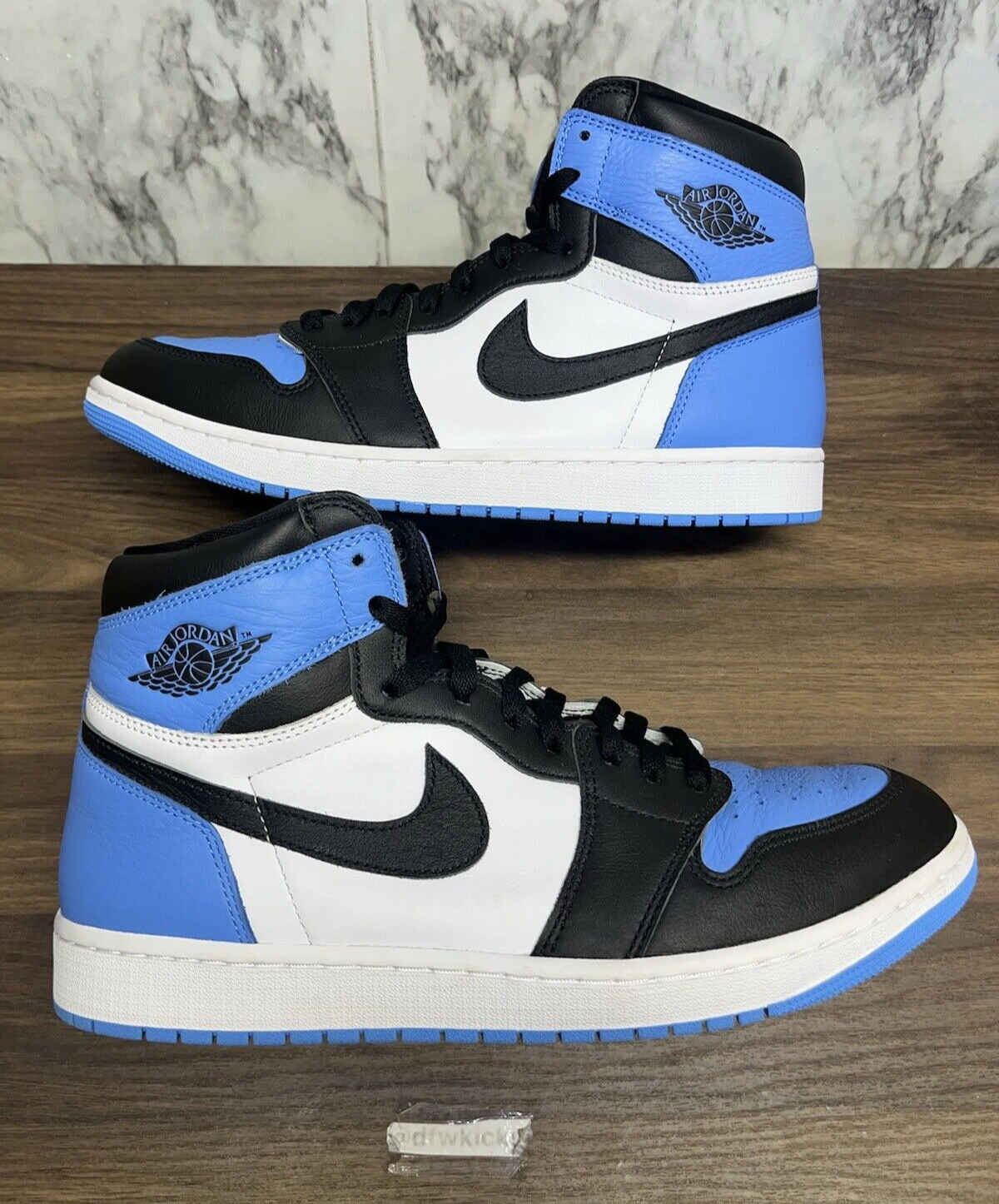 Size 12 - Air Jordan 1 Retro OG High UNC Toe Black - Clean (DZ5485-400) *582