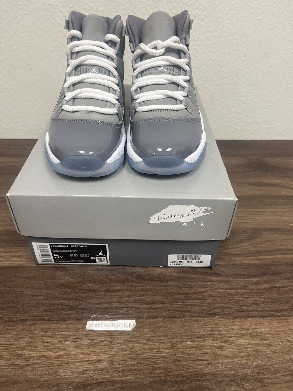 Size 5Y - Nike Air Jordan 11 Retro Cool Grey 2021 GS 378038-005 (USED)