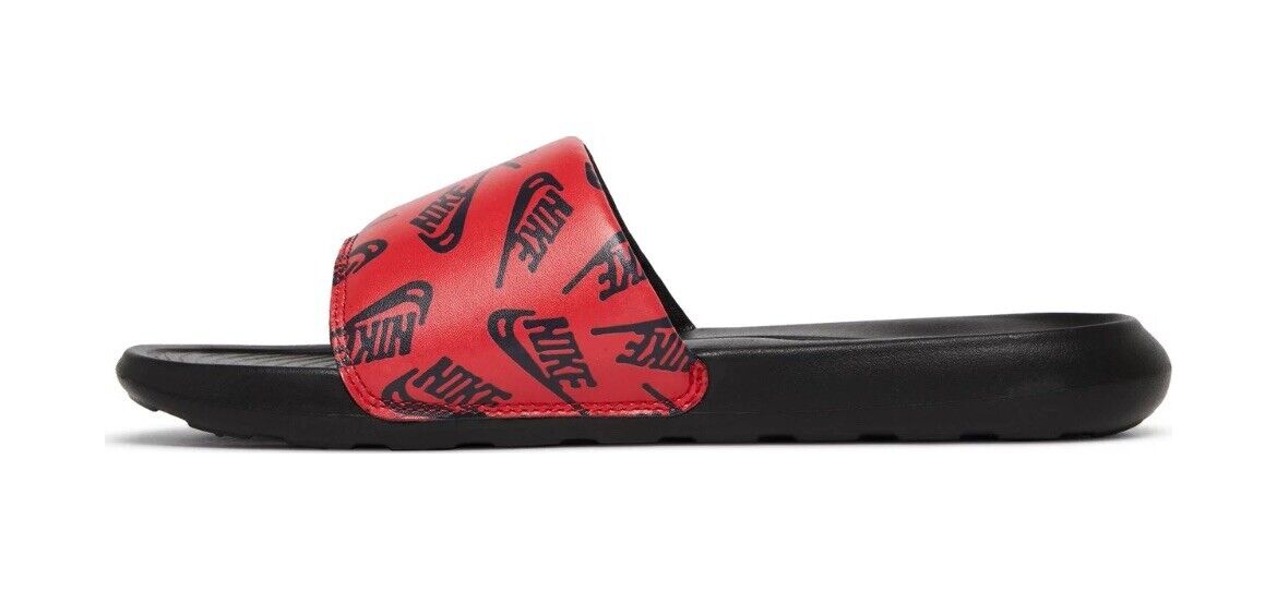 Nike Victori One Red/Black Print Men's Slides Sandals-Asst Sizes NWB CN9678-601