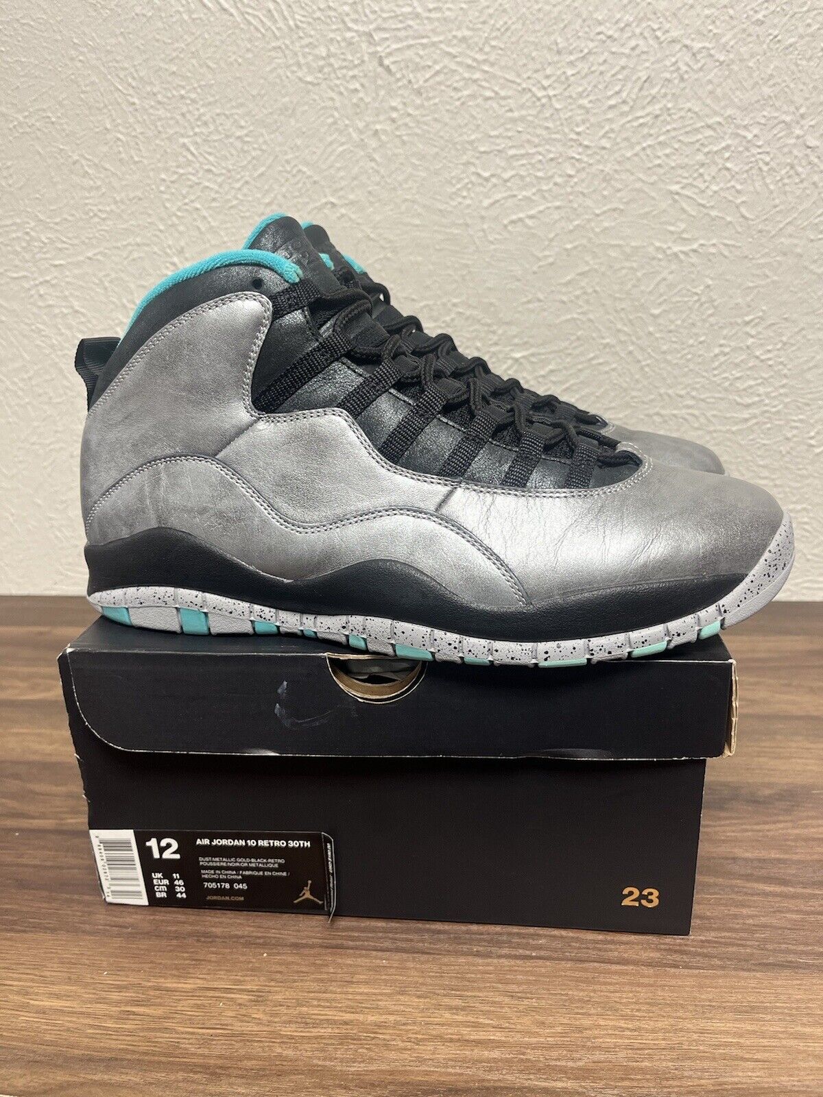 Nike Air Jordan 10 Retro 'Lady Liberty' 705178-045 Men's Size 12 Basketball Shoe