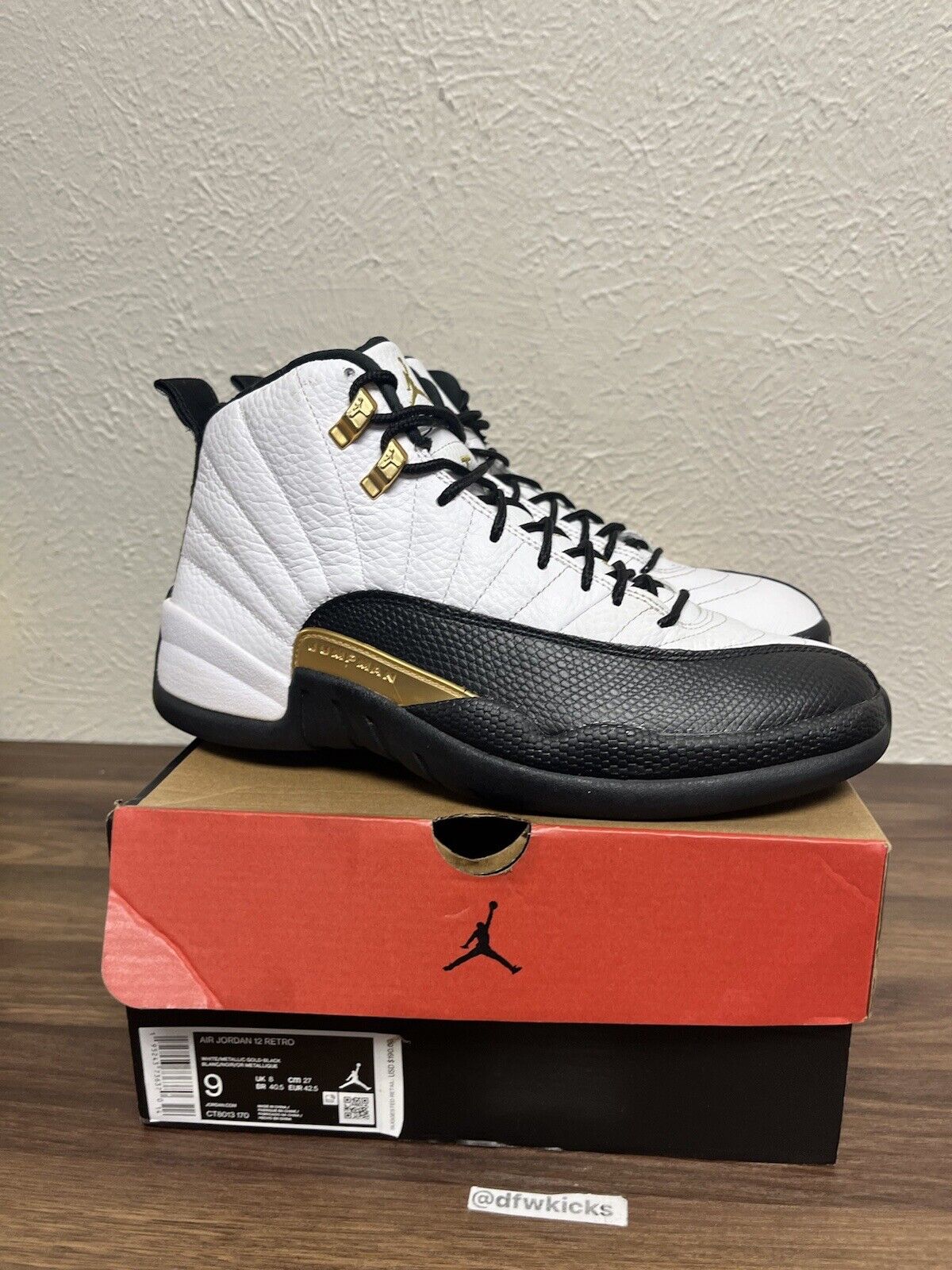 Nike Air Jordan 12 Royalty size 9 CT8013-170 OG XII Playoff