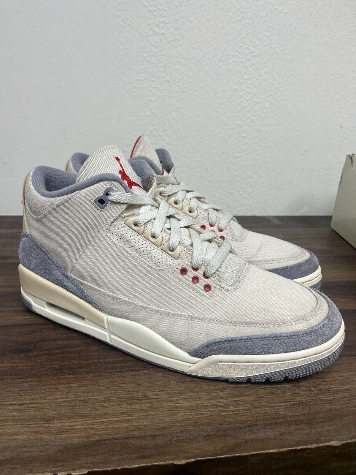 Nike Air Jordan 3 Muslin size 11 DH7139-100 OG III Clean White