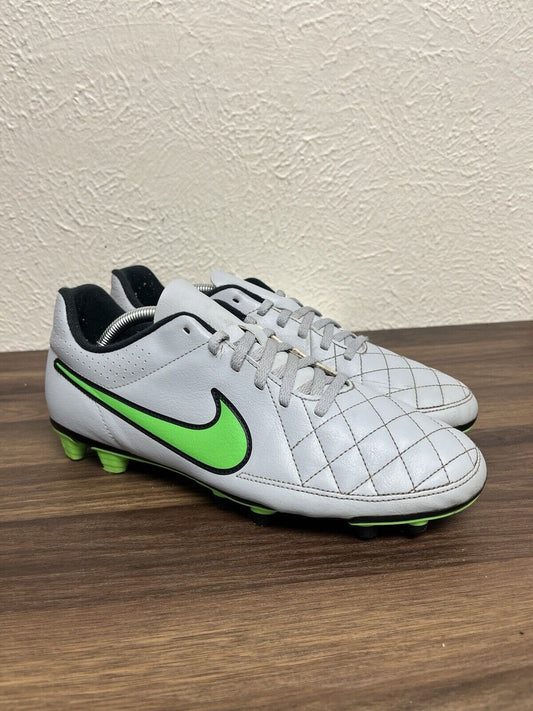 Nike Tiempo Legend V FG Grey Green Mens Size 10 631518-030