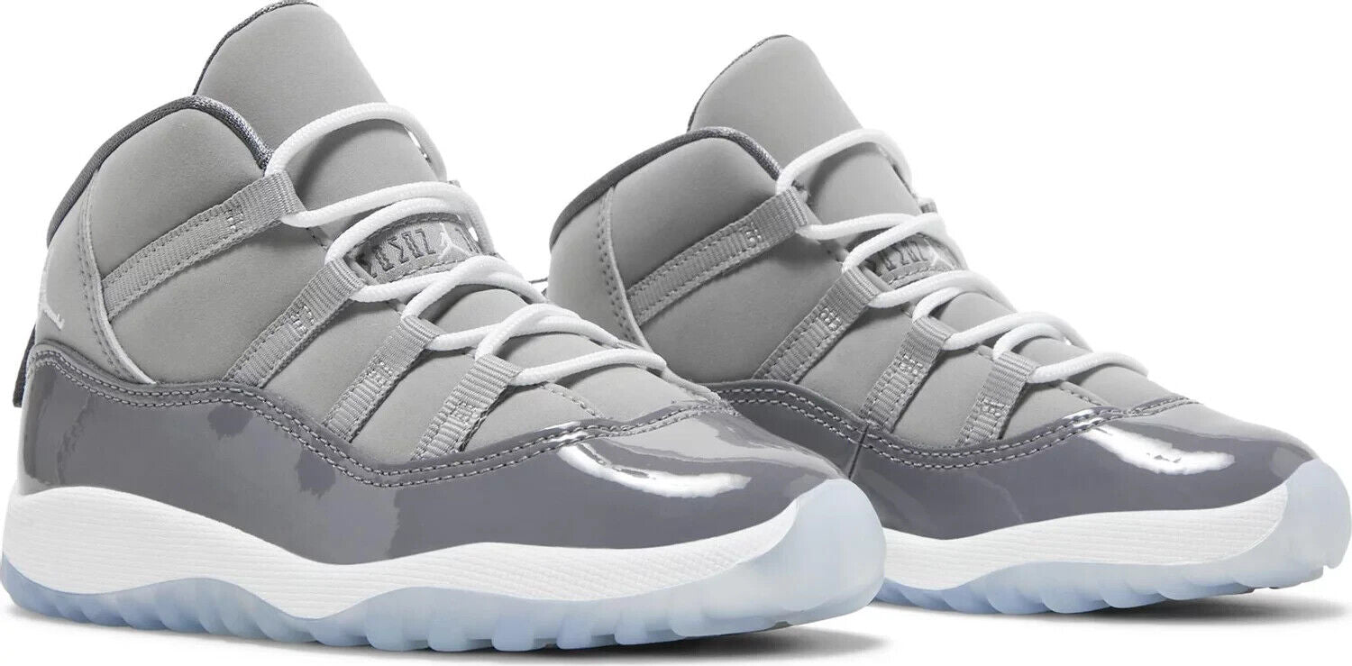 Nike Air Jordan 11 Retro TD Cool Grey White 378040-005 Toddlers Size 10C Rare