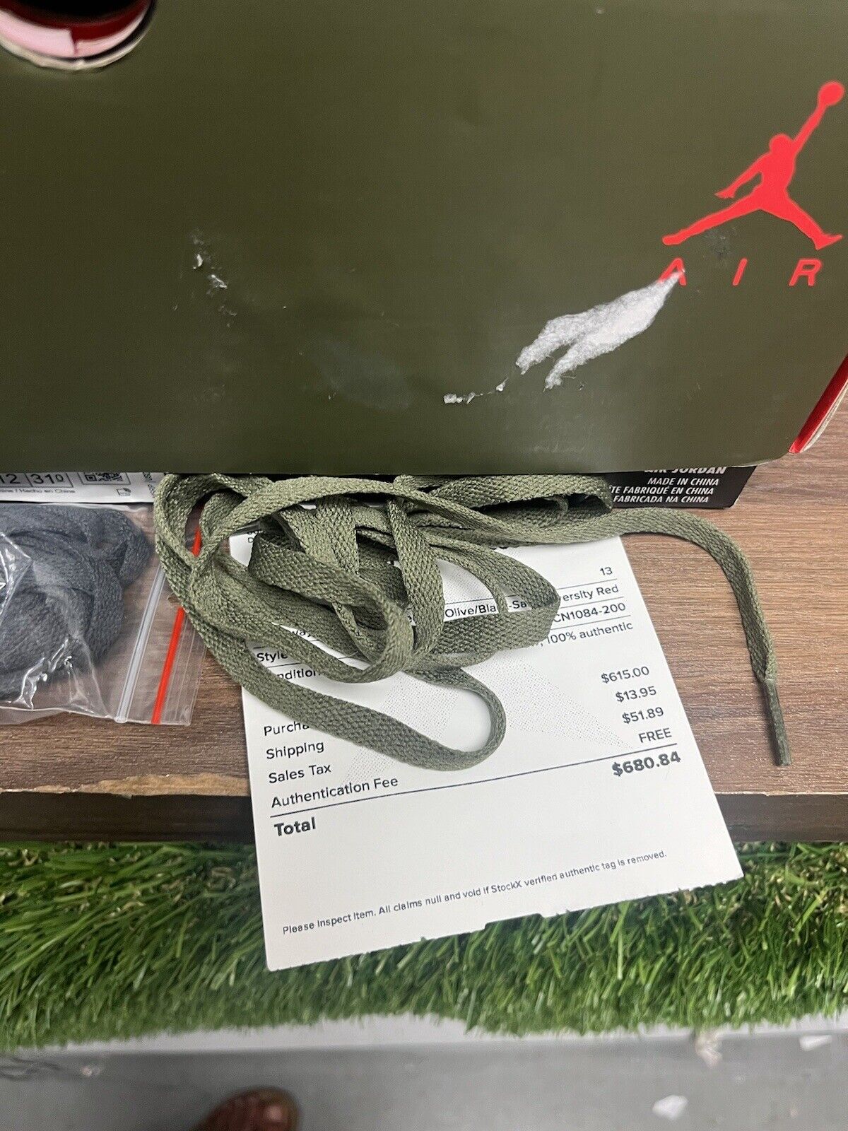 Jordan 6 Travis Scott Olive 2019 Size 13 / OG ALL -