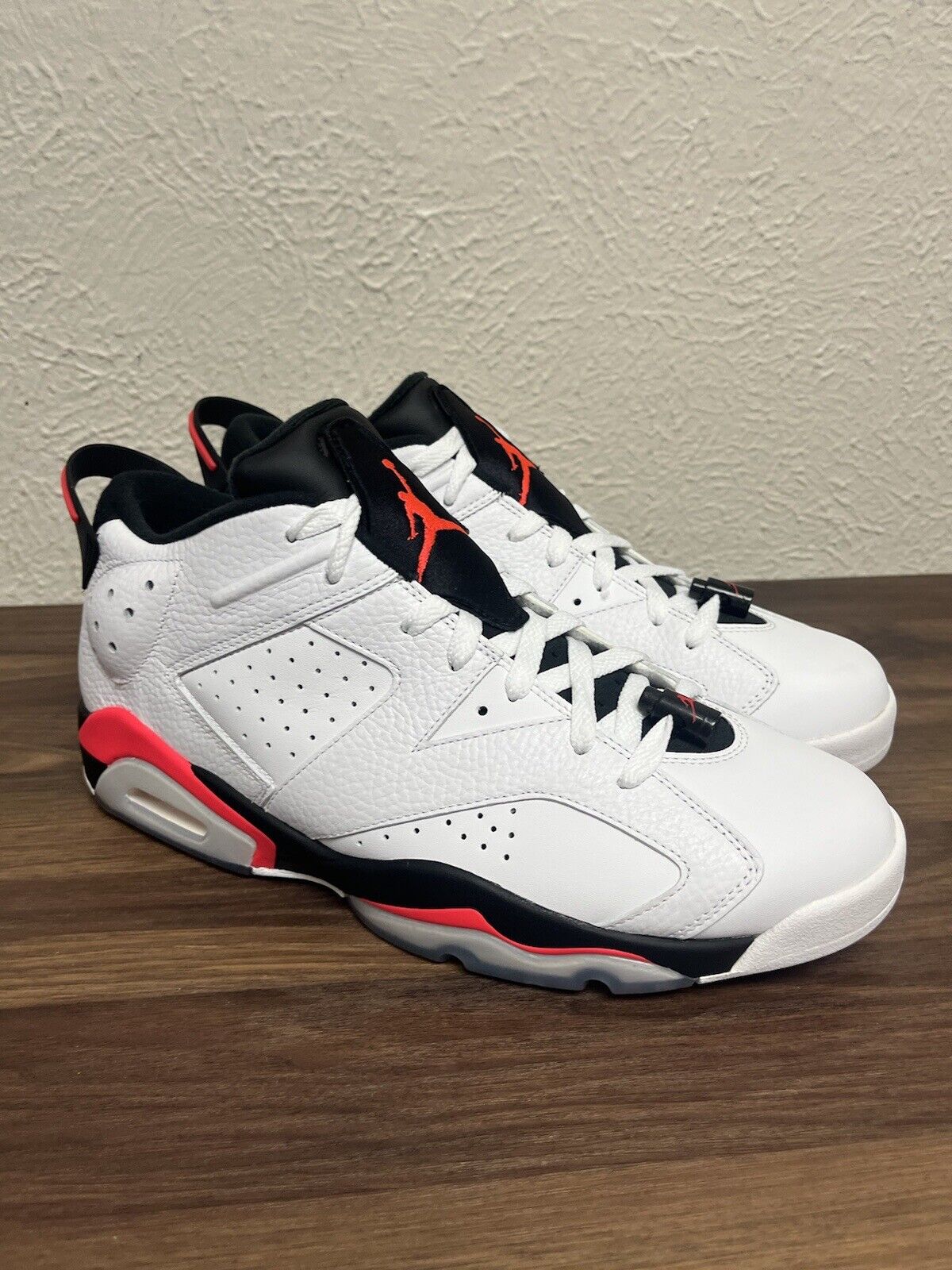 Air Jordan 6 Retro Low sz 12 Infrared White DS Basketball Shoe