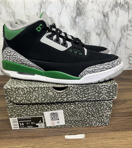 Size 14 - Jordan 3 Retro Mid Pine Green 610