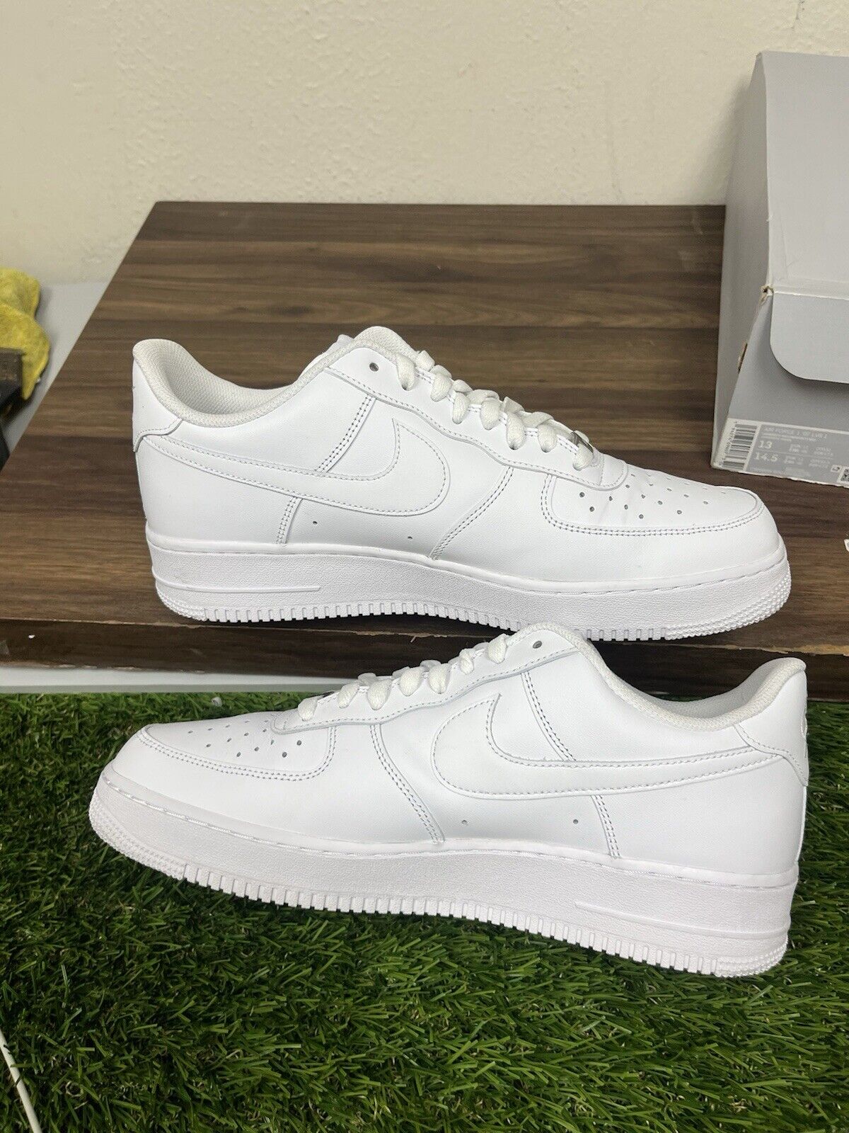 Size 13  Nike Air Force 1 '07 Low Mens White Athletic Shoes Sneakers CW2288-111