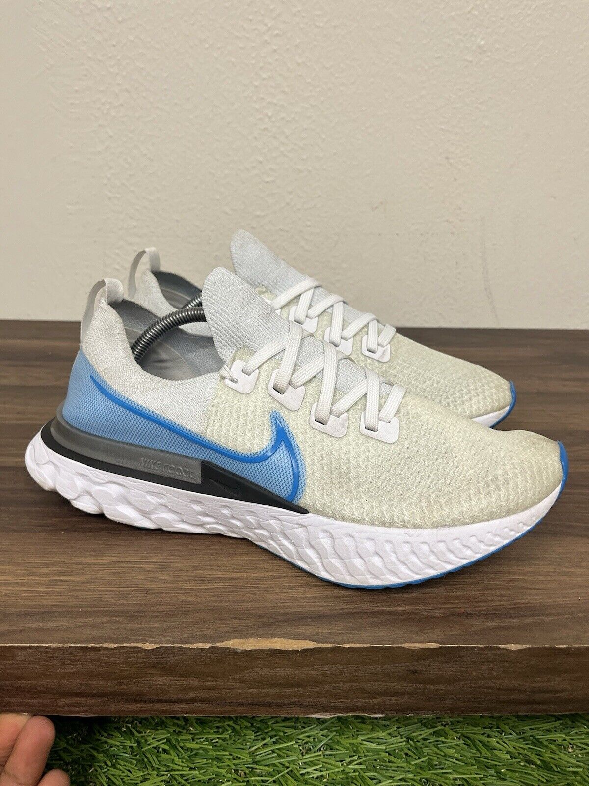 Size 11 - Nike React Infinity Run Flyknit White Photo Blue