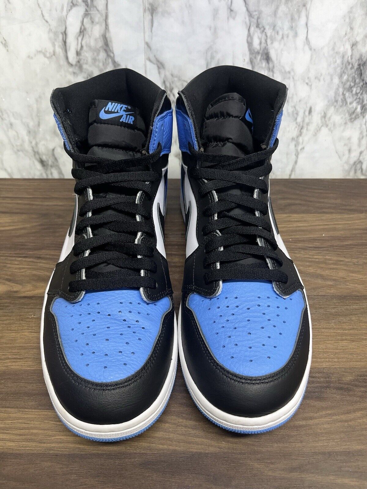 Size 12 - Air Jordan 1 Retro OG High UNC Toe Black - Clean (DZ5485-400) *582